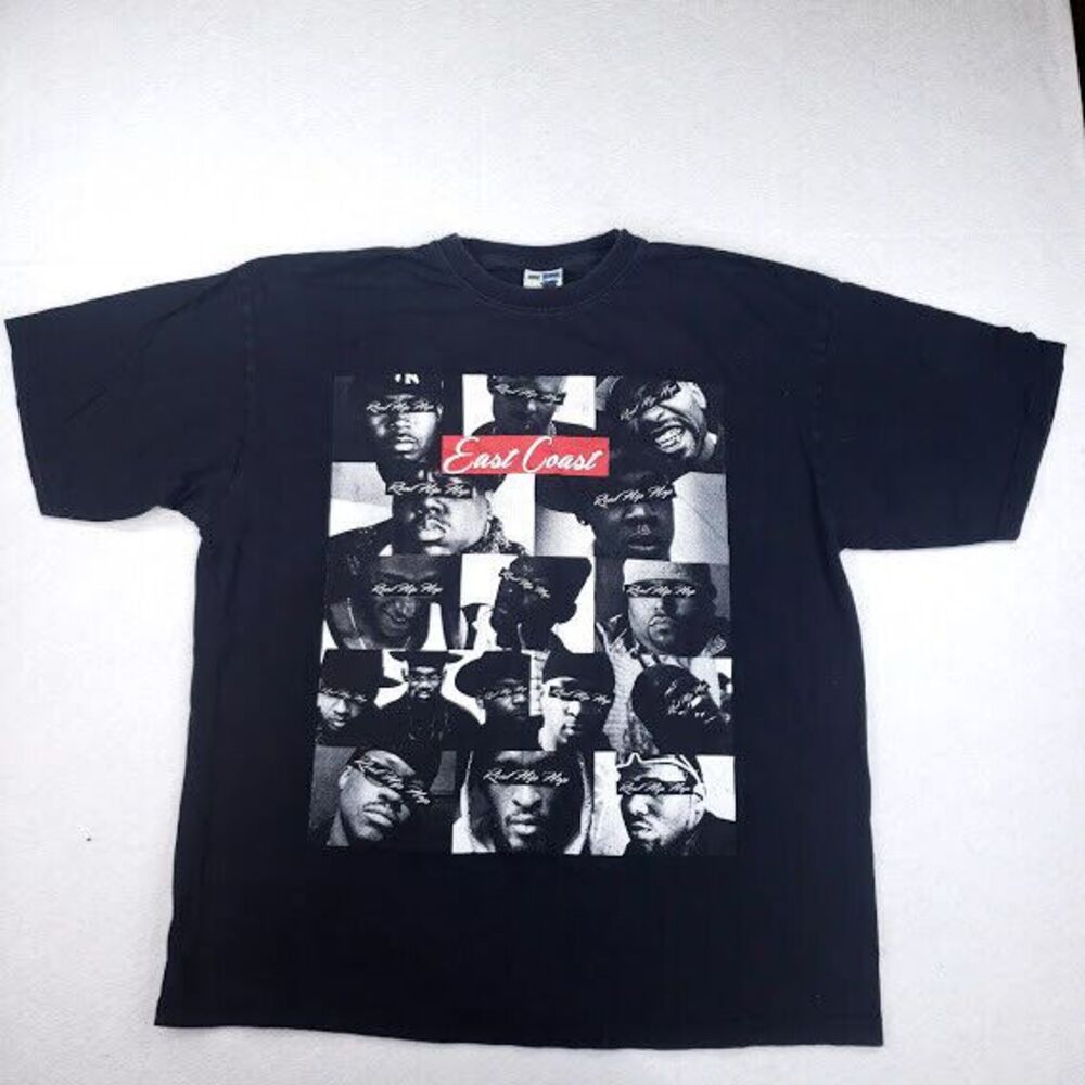 Phat Doc Men's Size 3XL East Coast T-shirt Real Hip Hop Rap 90's Jay-Z Biggie